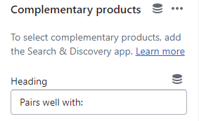 Featured product / product template (Block Complementary products)