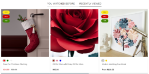 Product recommendations (Enable product cards indent)