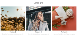 Cards grid (Cards per row 2)