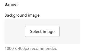 Checkout settings (Banner)