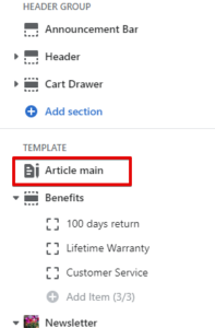 Article template (Adding)