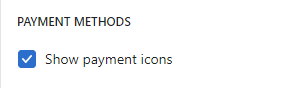 Footer (Payment methods)