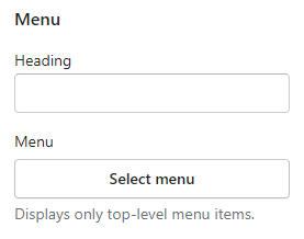 Footer (Block menu)