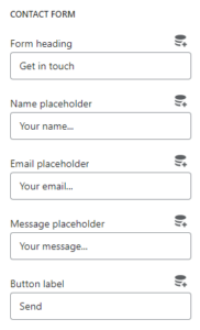 Contact template (contact form)