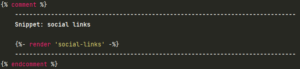 Snippet: social-links.liquid
