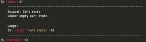 Snippet: cart-empty.liquid