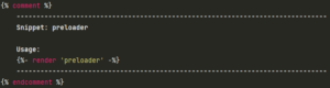 Snippet: preloader.liquid