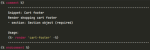 Snippet: cart-footer.liquid