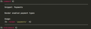 Snippet: payments.liquid