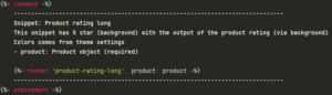 Snippet: product-rating-long.liquid