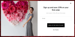 Newsletter popup (preview)