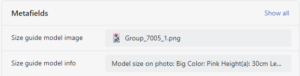 Featured product / product template (Size guide 9)