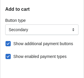 Featured product / product template (Block Add to cart settings)