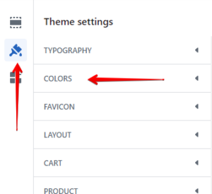 Colors settings.