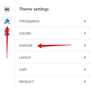 Favicon settings