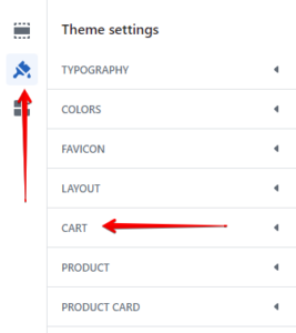 Cart settings