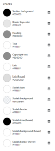 Footer (Colors)