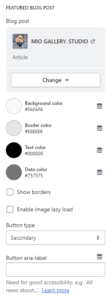 Blog template (Featured blog post)