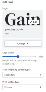 Gift card (General)