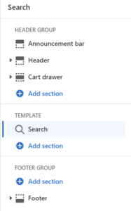 Search template (adding)