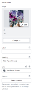 Header (Block Mega menu. Media item)