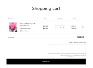 Cart template (preview)
