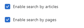 Predictive search settings (general)