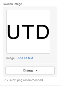 Favicon settings (general)