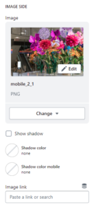 Header (Block Mega menu half to half. Image side)
