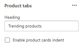 Product tabs (General)