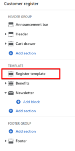 Register template (adding)