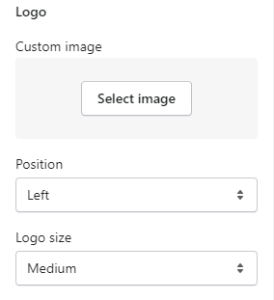 Checkout settings (Logo)
