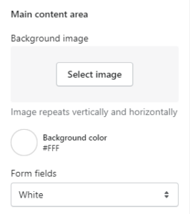 Checkout settings (Main content area)
