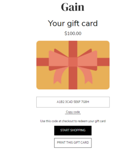Gift card (preview)
