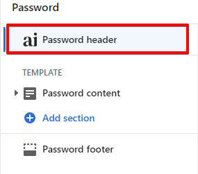 Password header (adding)