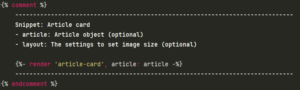 Snippet: article-card.liquid
