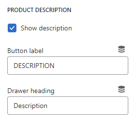 Featured product / product template (Block Drawers. Product description)