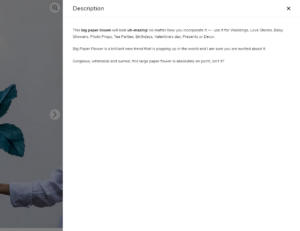 Featured product / product template (Block Drawers settings)
