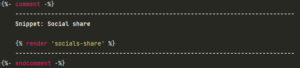 Snippet: socials-share.liquid