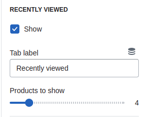 Product recommendations (recently viewed)