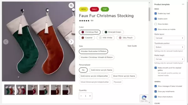 Featured product (Media. Media layout)