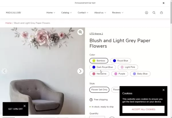 Gift wrap product settings (preview)