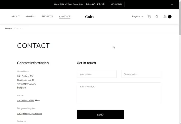 Contact template (preview)