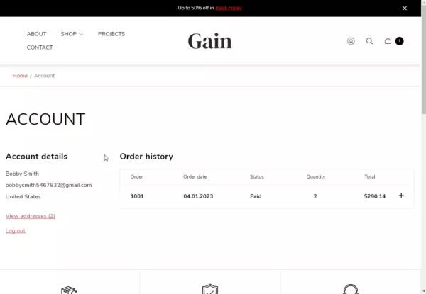 Account template (preview)