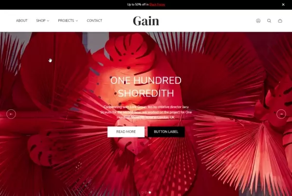 Header (Desktop menu type. Both)