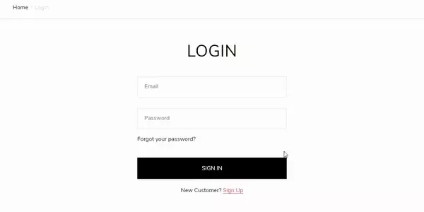 Login template (preview)