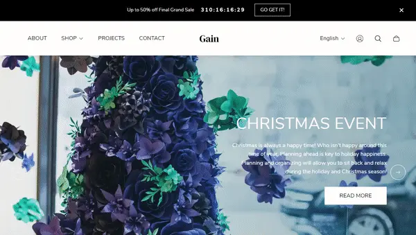 Header (Header type. Sticky)