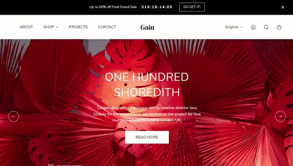 Header (Header type. Static)