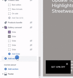 Product banner (Adding)