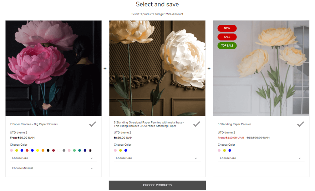 Products bundle